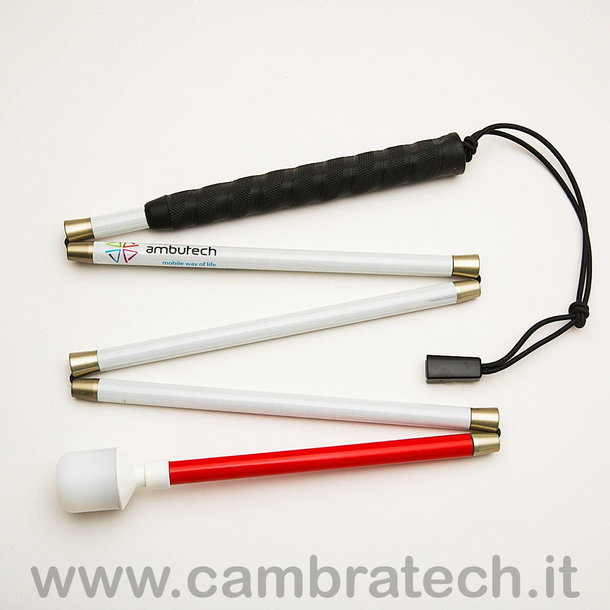Bastone bianco premium canadese in grafite