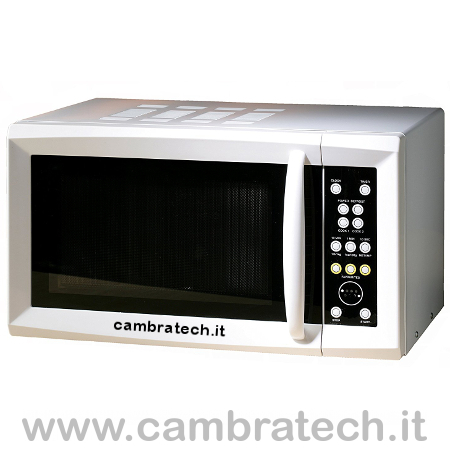 Immagine con vista frontale del forno microonde combinato parlante, immagine usata anche per rappresentare la categoria in casa
