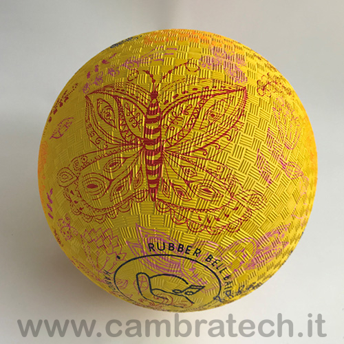 Pallone sonoro Butterfly in gomma