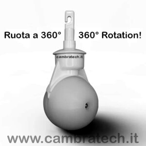 Immagine della punta rotante 360 gradi vista di lato